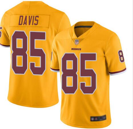 Men's Washington Redskins #85 Vernon Davis Gold Vapor Untouchable Limited NFL Stitched Jersey